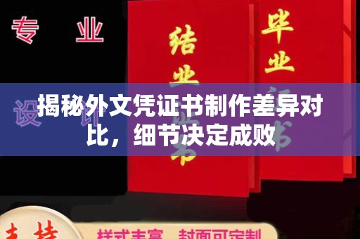灵山揭秘外文凭证书制作差异对比，细节决定成败